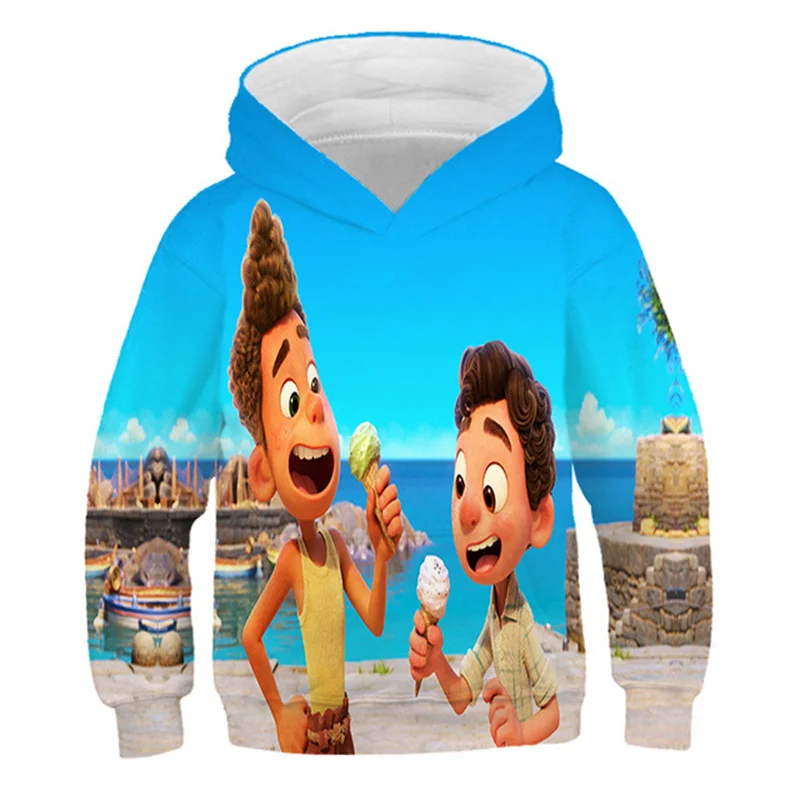

Boys Disney Luca Patterning 3D Hoodies Autumn Teen Kids Luca Hoodie Infantil Toddler Boy Girls Costumes Sweatshirt Clothing