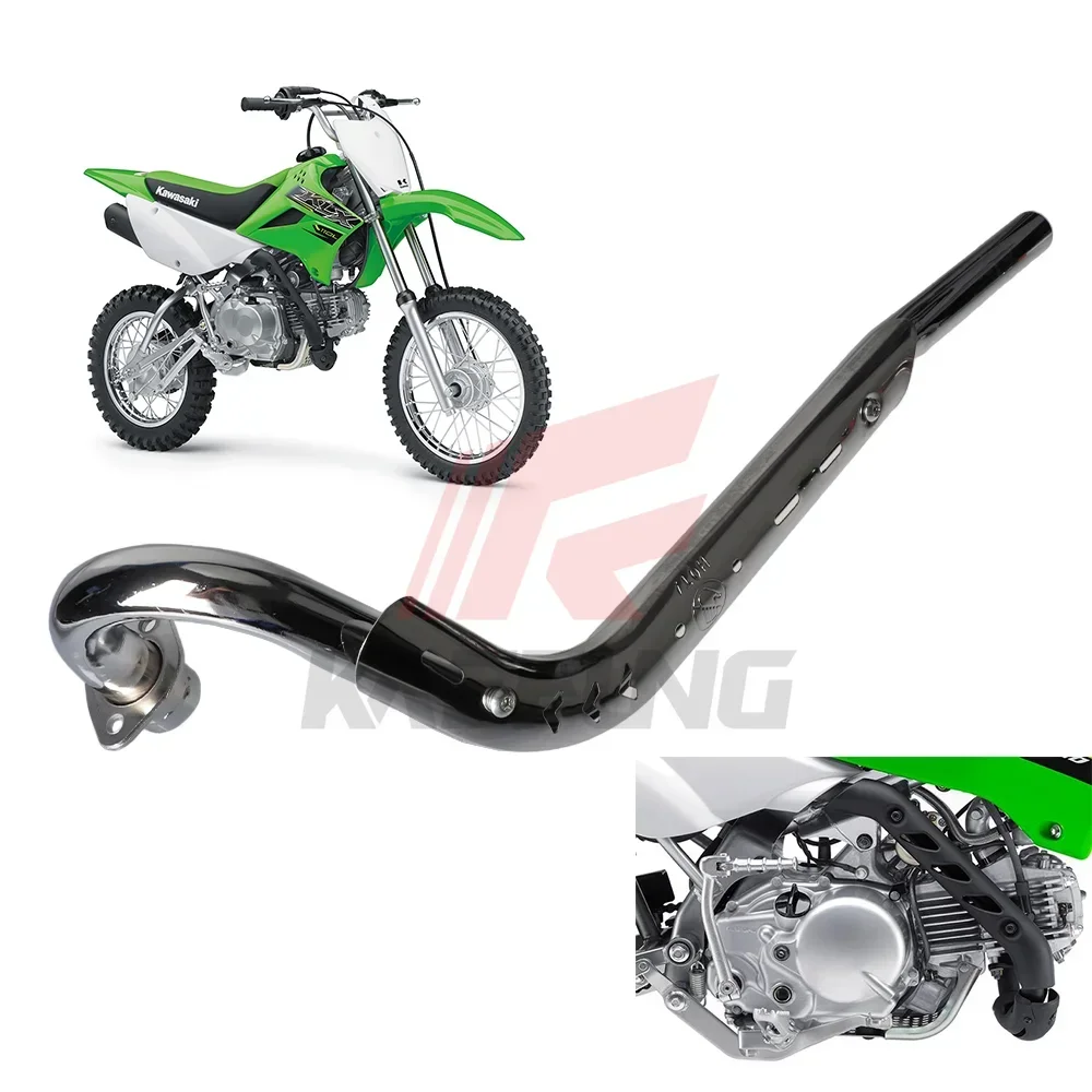 

28 мм мотоциклетный выхлопной глушитель для Kawasaki, мотокросс, грязевой питбайк, мини-мотоцикл KLX110 70cc 110cc 125cc 150cc