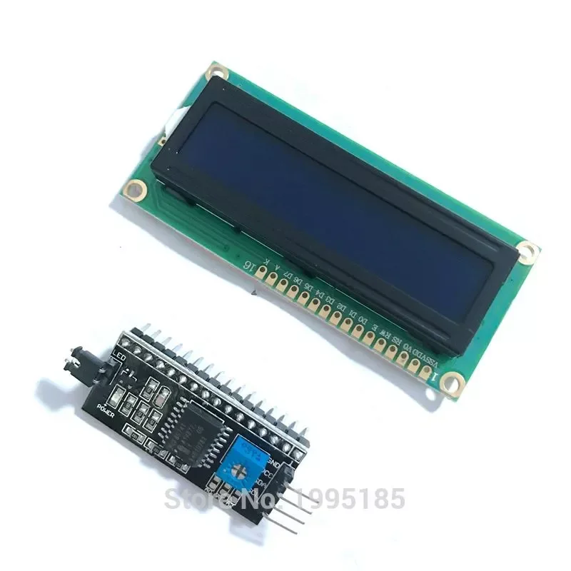 

1602 16x2 HD44780 Character LCD /w IIC/I2C Serial Interface Adapter Module