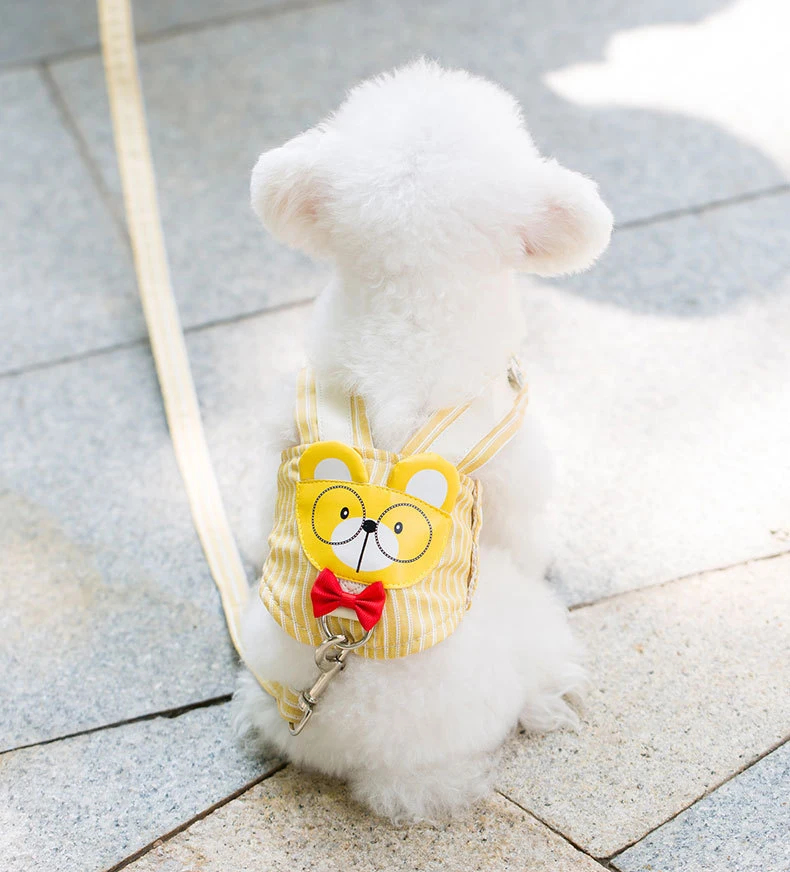 

Dog Walking Leash Rope Cute Fabric Tank Top Pet Strap Pet Walking Clothing Chest Strap Breathable Clothes Dog Supplies
