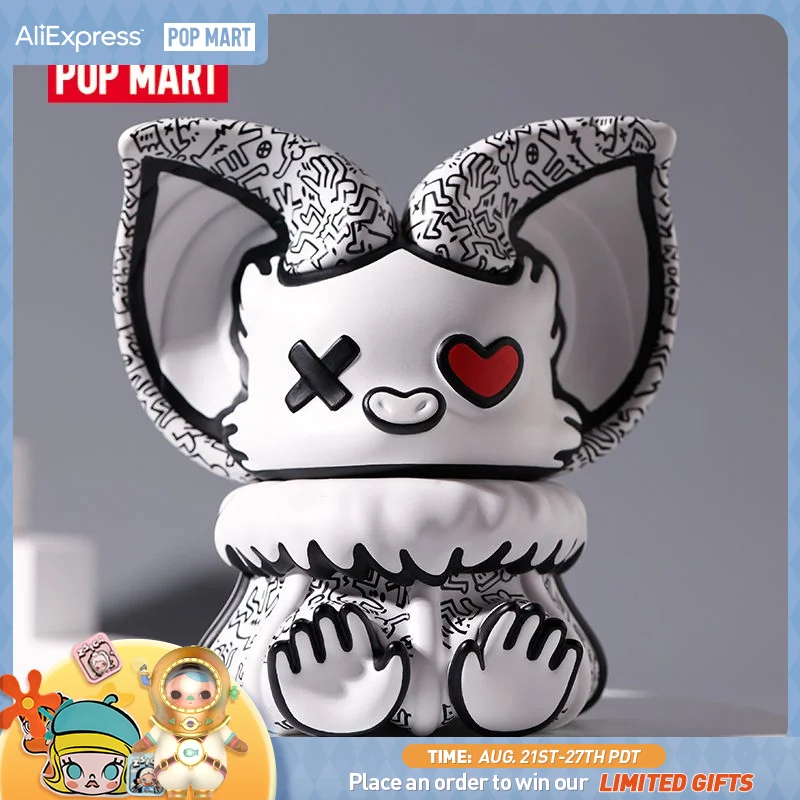 

POP MART Yoki ×keith Haring фигурка Милая кавайная виниловая игрушка для коллекции бесплатная доставка
