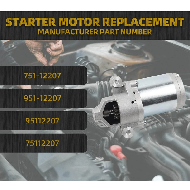 Электрический стартер 12 В 751-12207 951-12207 751P12207A для AXO/CUB Кадет/MTD Yard Man Craftsman запчасти