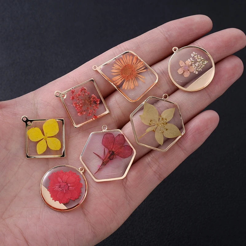 Модные подвески из смолы для изготовления ювелирных изделий круглые в виде