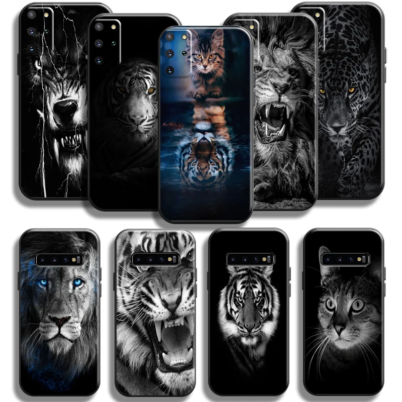 

Lion Tiger Eagle Dog Cat Wolf Phone Case For Samsung Galaxy S22 S21 S20 S10 10E S9 Plus S22 S21 S20 Ultra FE 5G Carcasa Funda