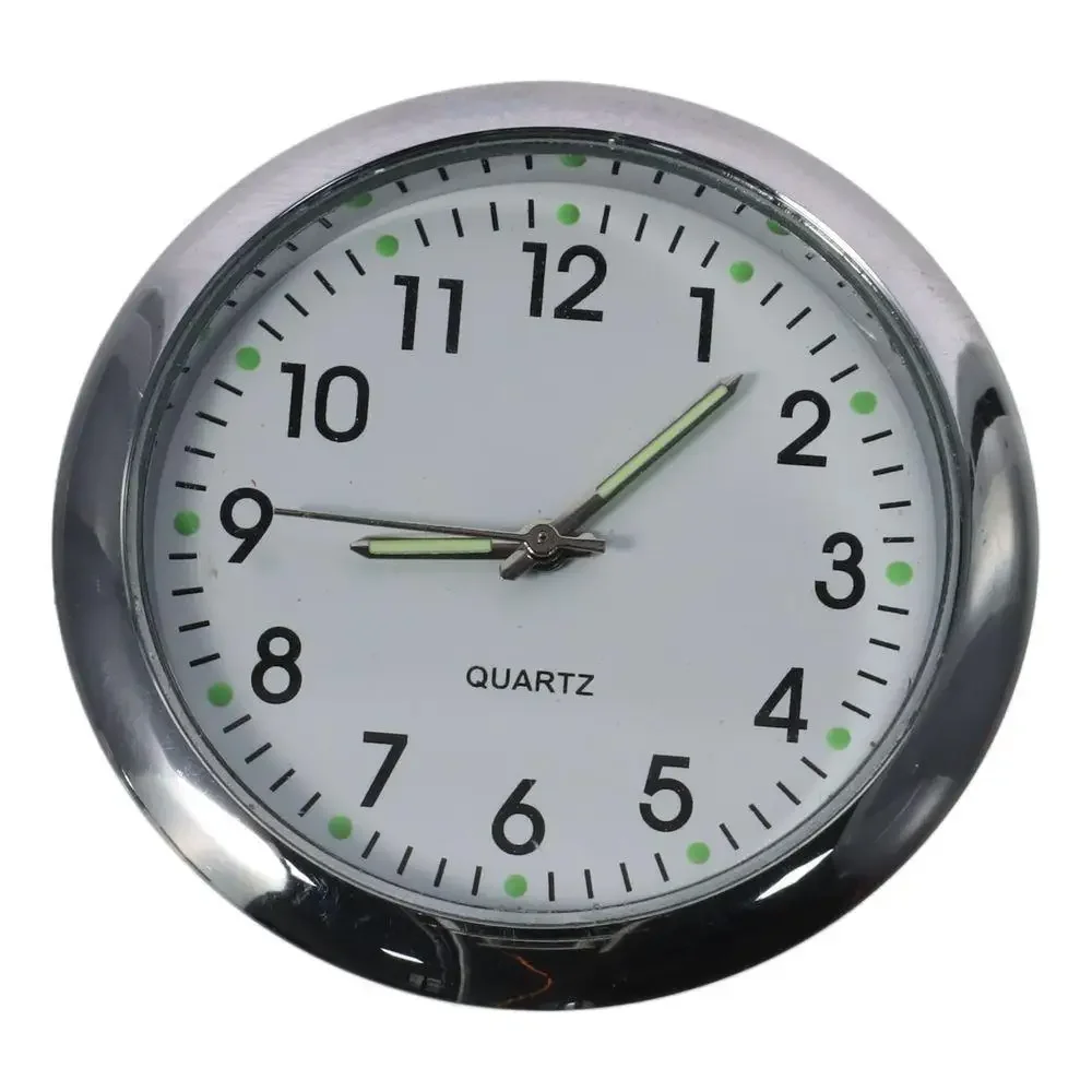 1 шт., автомобильные запчасти, черная палочка на синей, белой приборной панели, автомобильные часы, мини круглые часы для автомобиля