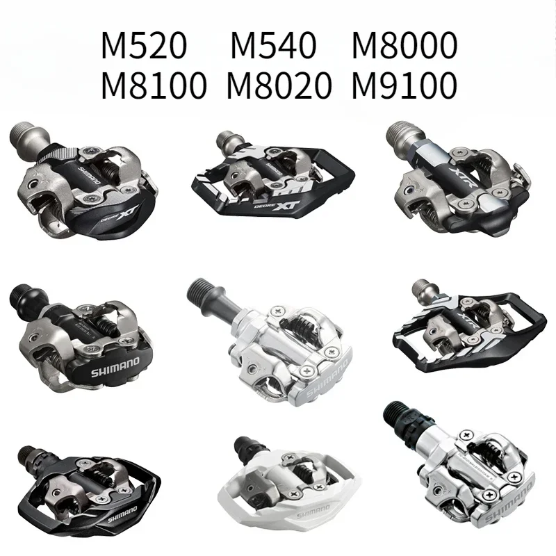 SHIMANO XTR M520 M540 M8020 M8100 M9100 MTB mountain bike bicycle pedals cycle self-locking lock pedal deore XT