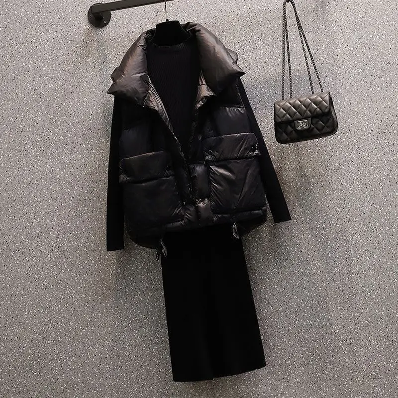 Осенне-зимний новый комплект женское корейское издание модное снижение возраста