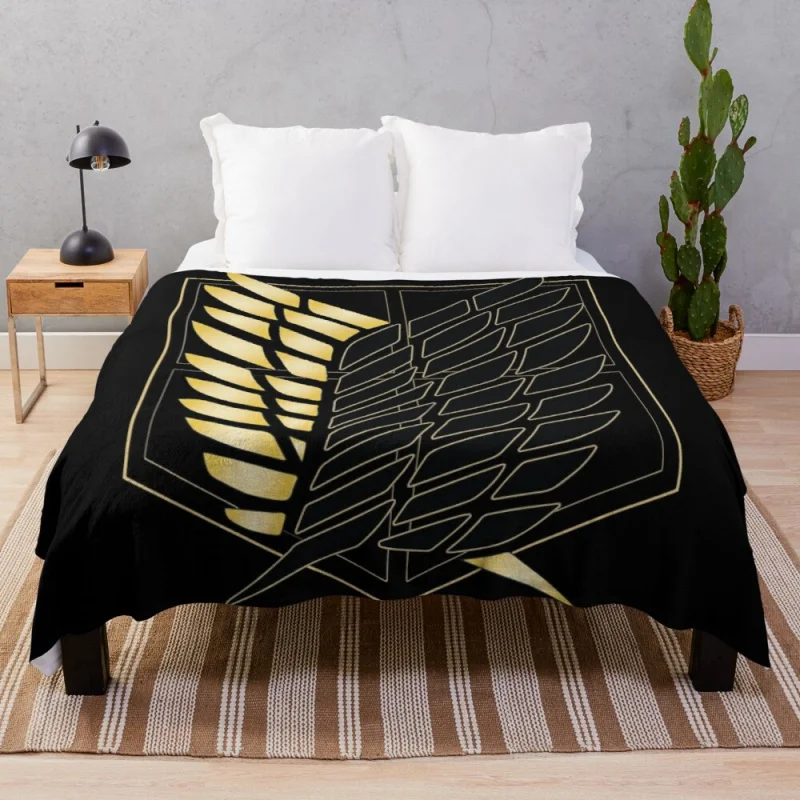 

Shingeki no kyojin Attack on Titan Throw Blanket Beach Blanket Soft Plaid Designer Blanket Blanket For Travel Light