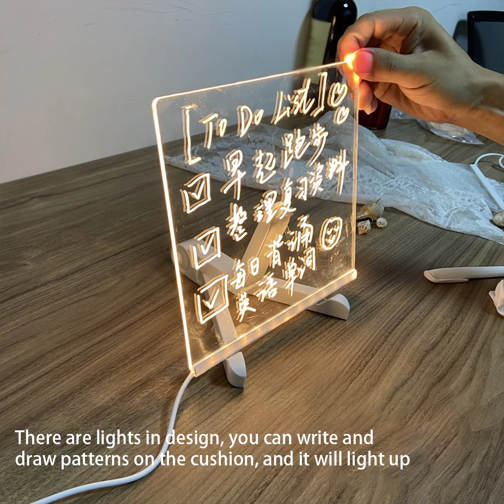 

Drawing Note Board Lamp Night Light Decoration Holiday Rewritable Lighting