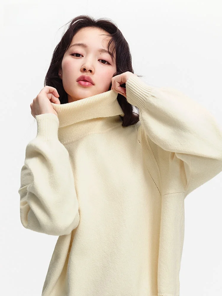 Только осенняя универсальная однотонная водолазка с длинными рукавами для