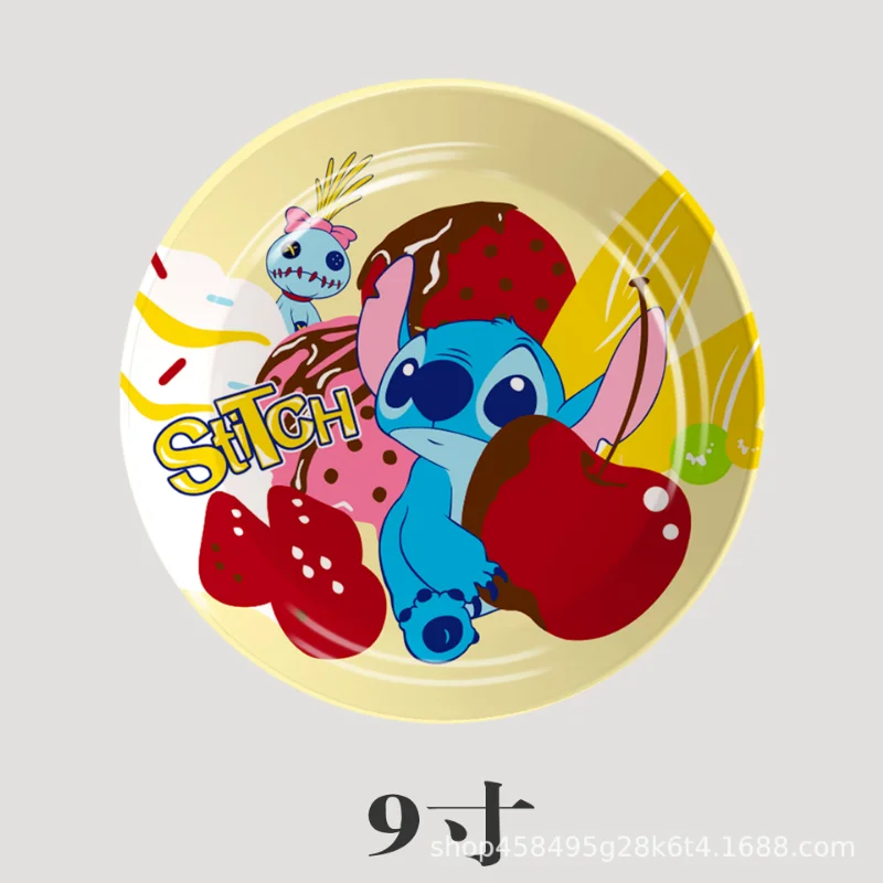 Disney Stitch одноразовые столовые приборы для вечеринок бумажная тарелка мультяшные