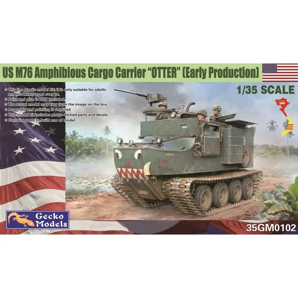 Gecko Models 35GM0102 135 Амфибия-транспортер грузов M76 OTTER раннего выпуска - Набор масштабной модели (art.: 3920dd0210e12) - 3920dd0210e12