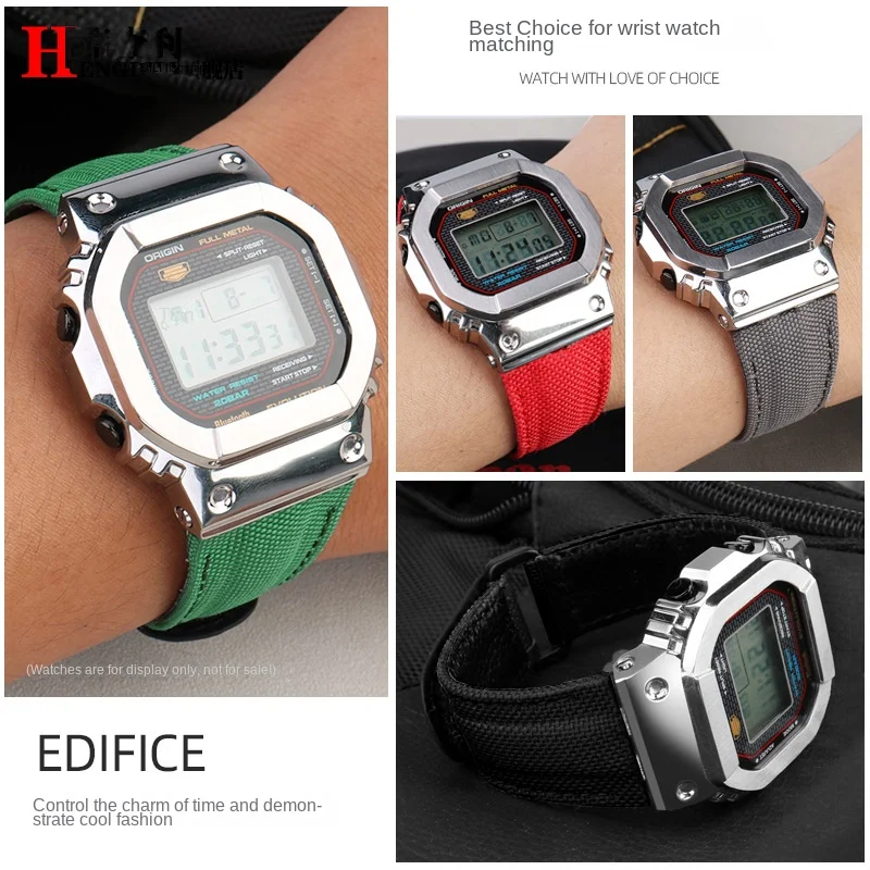 Ремешок для Casio 35th GMW-B5000 нейлоновый ремешок высокого качества адаптер из