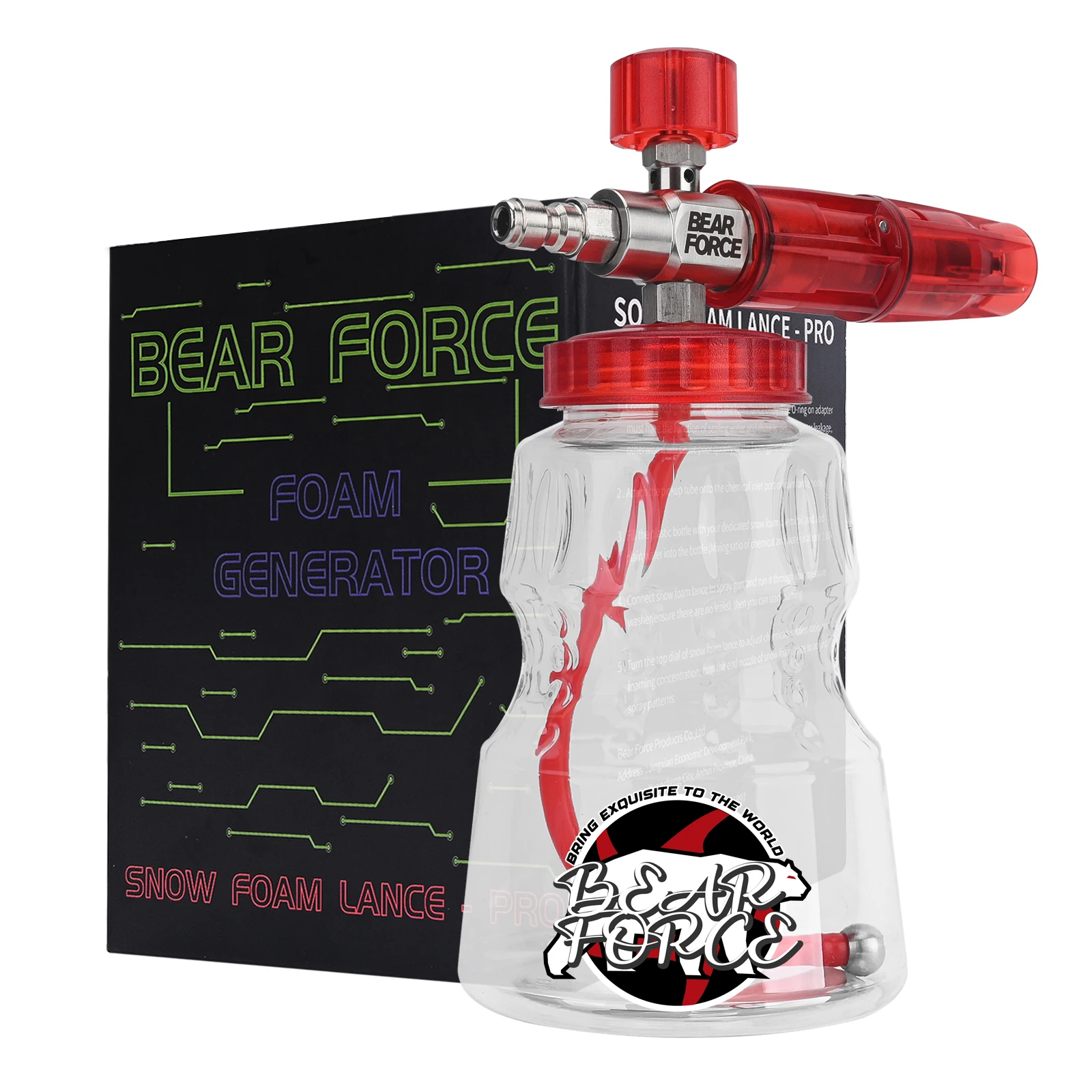 Пенная насадка для автомойки пенораспылитель из нержавеющей стали Karcher Bosche Bort Huter