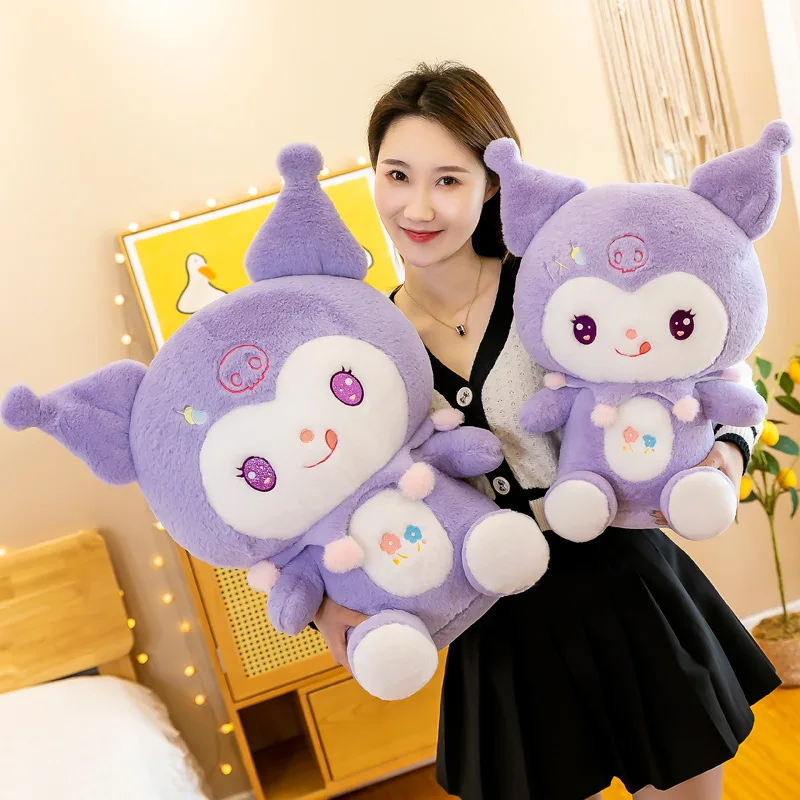 

Sanrio аниме Kawaii Kuromi Lolita принцесса плюшевая игрушка Симпатичные мягкие плюшевые животные Мультяшные диванные подушки для девочек декоративные куклы игрушки подарки