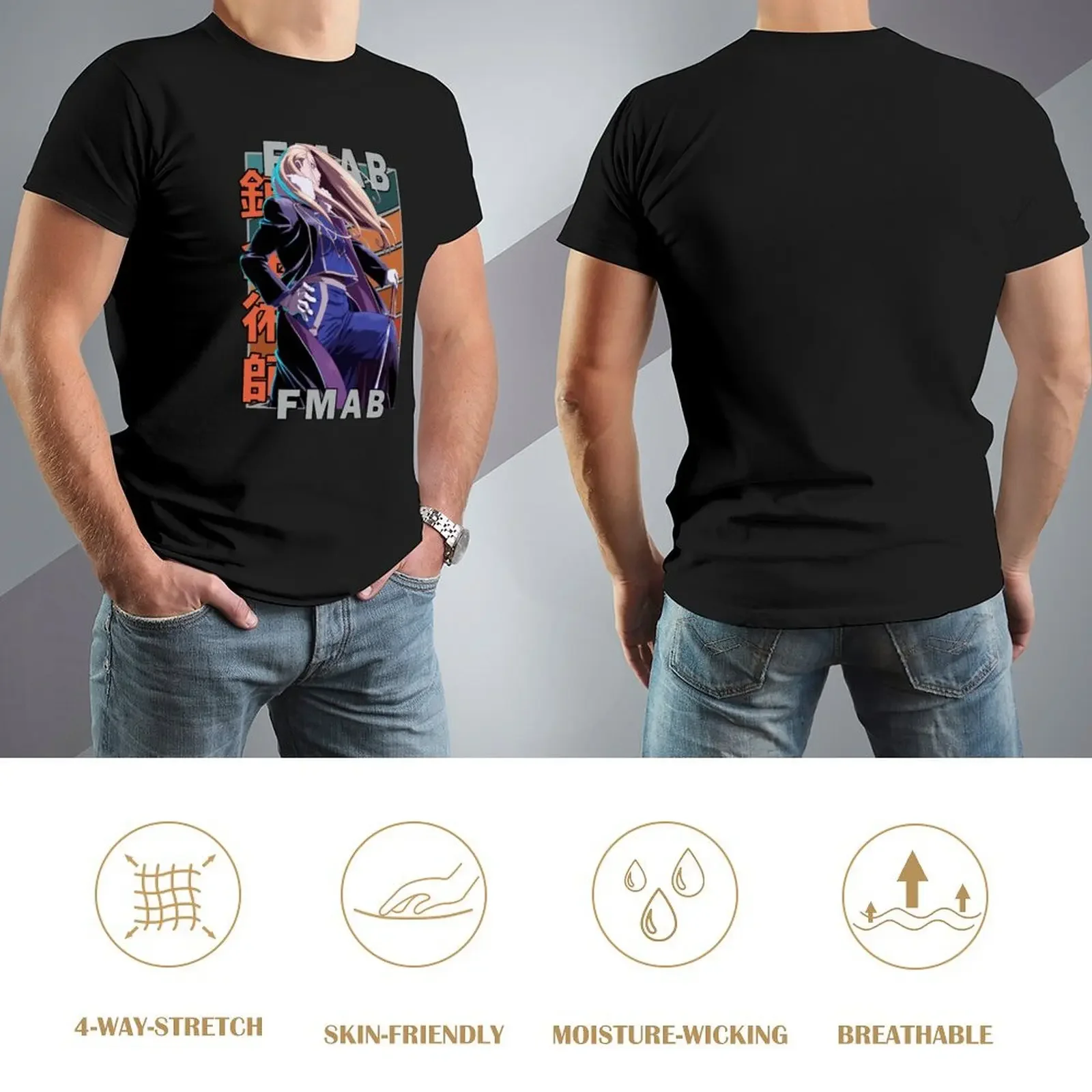 Полнометаллическая алхимическая футболка Olivier Mira Armstrong Brotherhood Hagane no Renkinjutsushi в