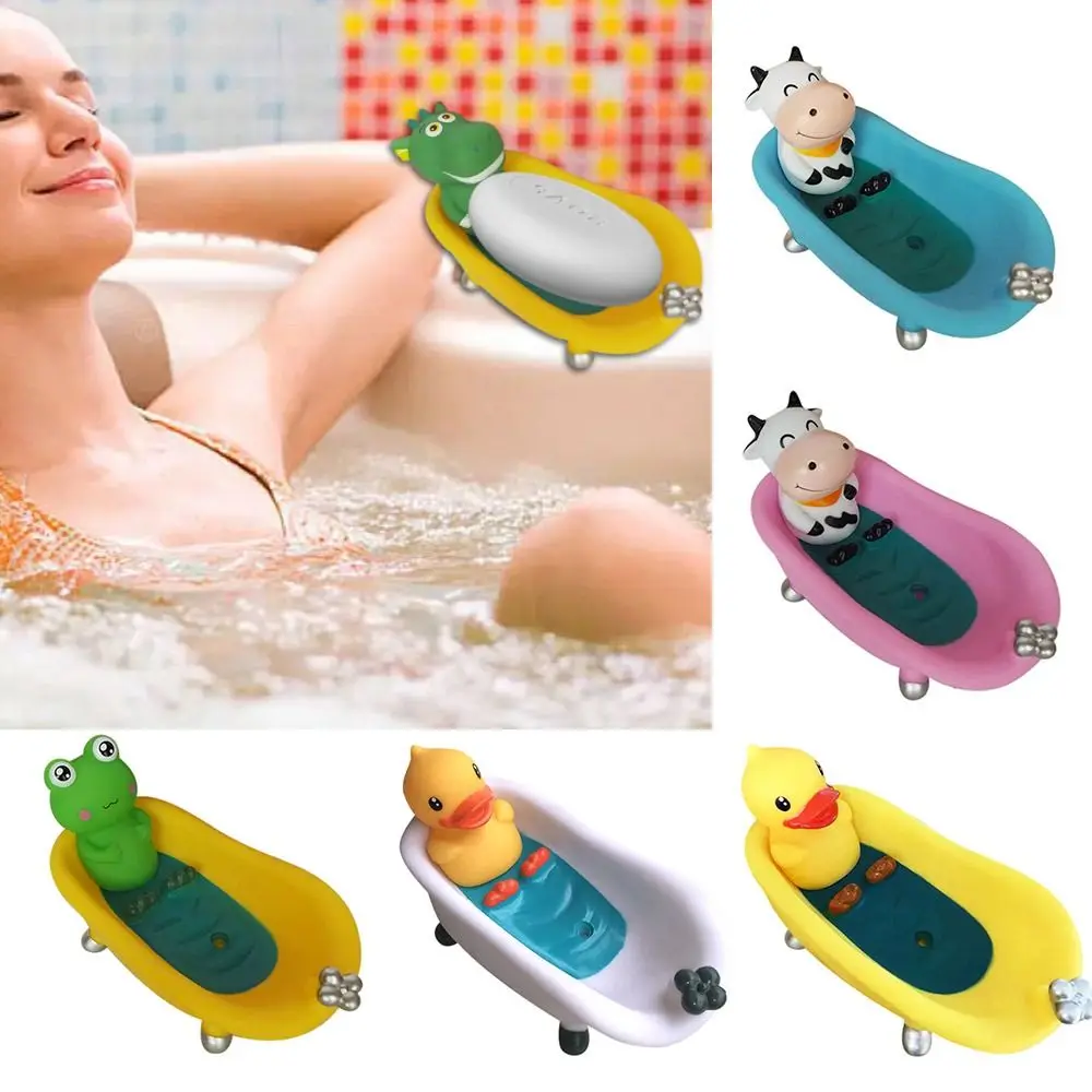 Мягкие принадлежности для ванной комнаты Коробка мыла прочный мультяшный