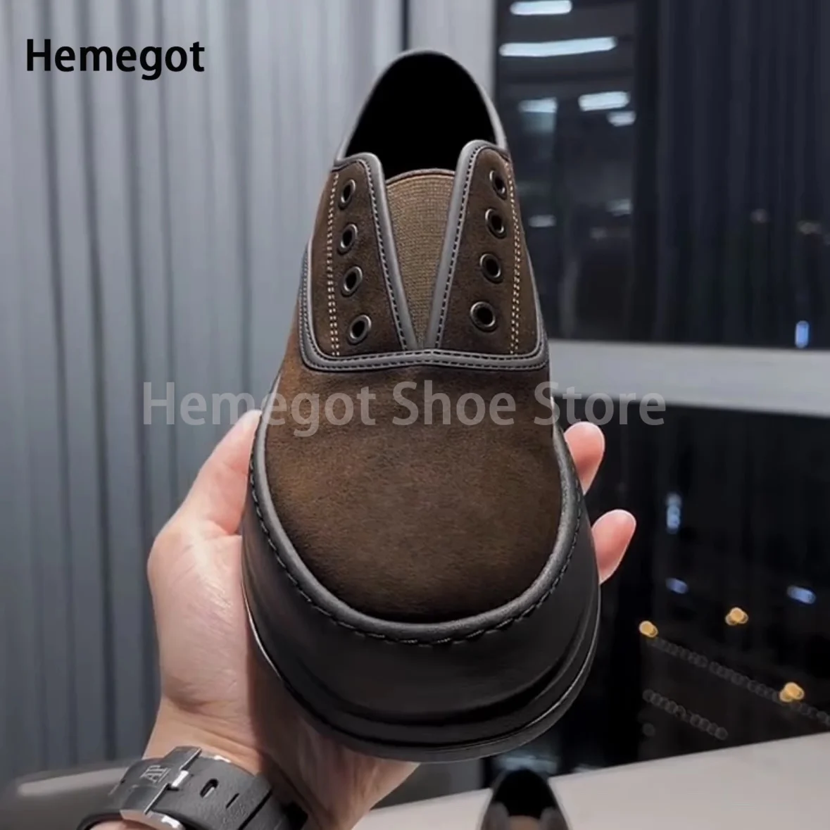 Коричневые/черные кожаные туфли для мужчин повседневная обувь с низким берцем