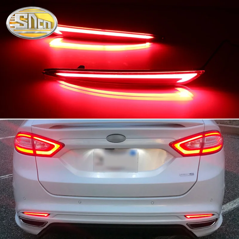 

3-in-1 Functions LED Reflector Lamp Rear Fog Lamp Bumper Light Brake Light Turn Signal For Ford Mondeo Fusion 2013 - 2016
