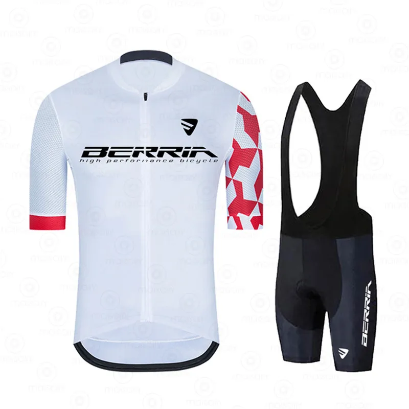 

2021 NEW BERRIA Team Cycling Jerseys Set Cycling Clothing 19D Bib Gel Sets Clothing Uniformes Cycling Jersey Ropa Ciclismo
