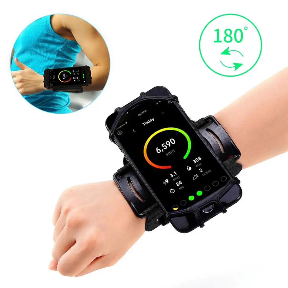 

Wristband Phone Holder for iPhone Running 4"-6.5" inch Universal Sports Armband for Samsung Cycling Gym Arm band Bag