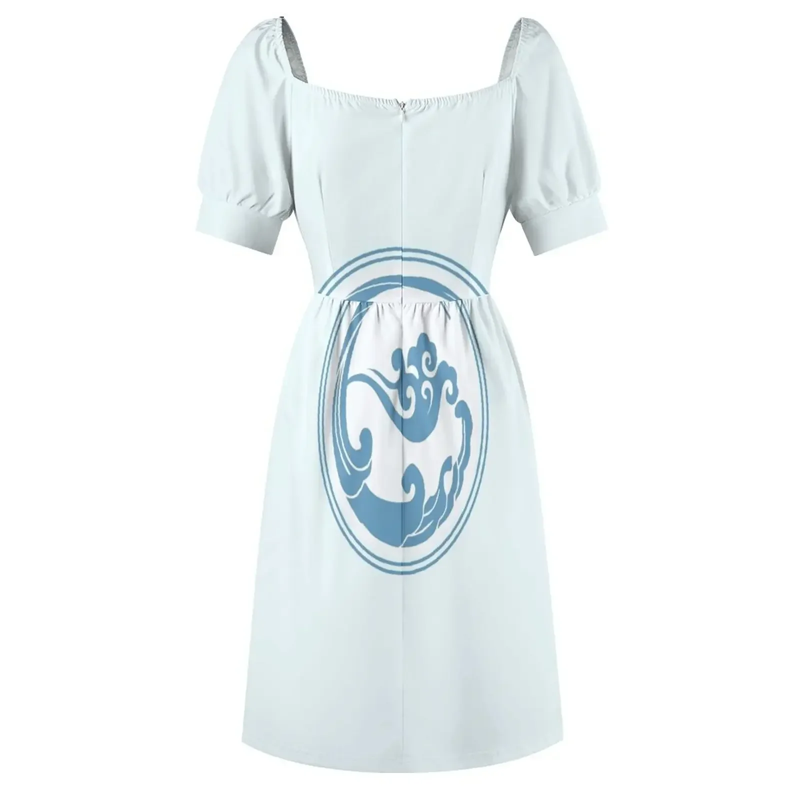 Gusu Lan Sect платье с короткими рукавами женские летние платья 2025 корейский стиль