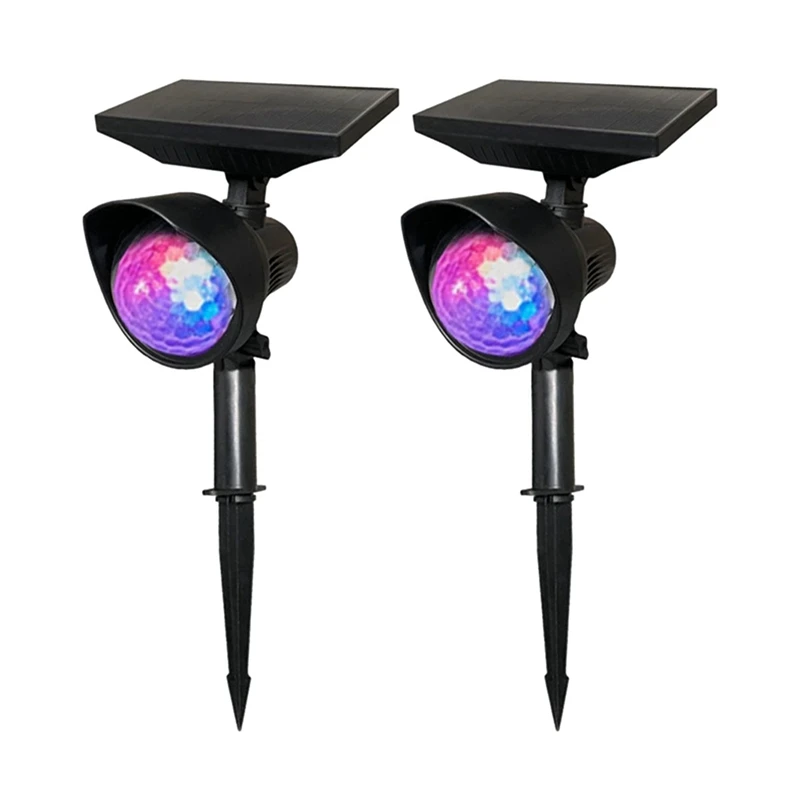 

JHD-Solar LED Light Outdoor Adjustable Solar Garden Light Outdoor Solar Powered Spotlight For Landscape Path Wall Solar 2Pcs