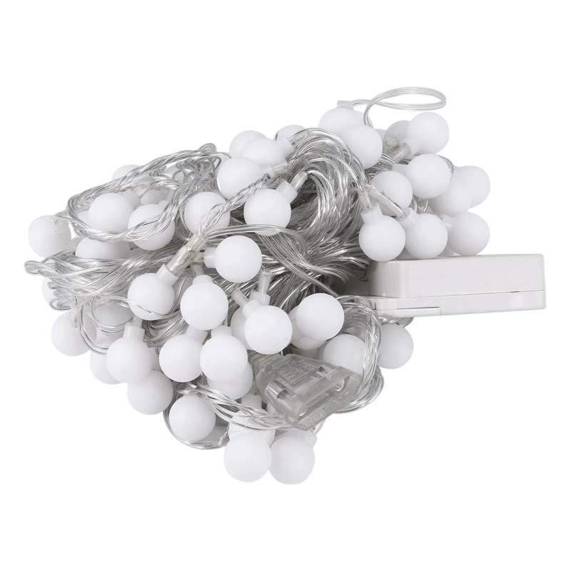 

220V 10M 100 LED Ball Pendant Light String For Holiday Party Decoration EU Plug