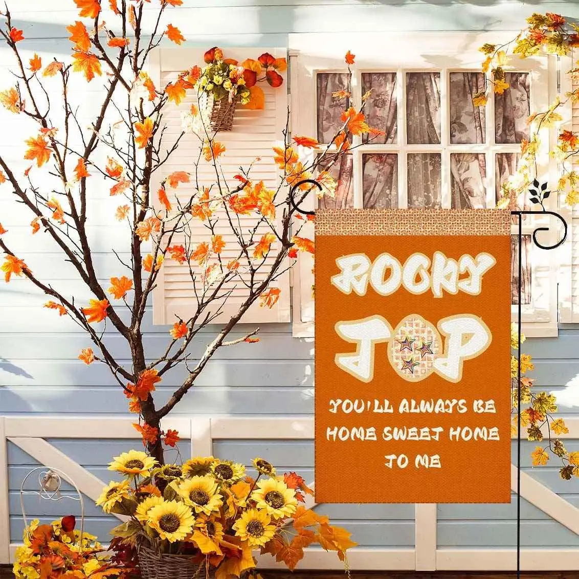 Садовый флаг Теннесси Vols Роккивый верхний двор Декор You'Ll Always Be Home Sweet To Me