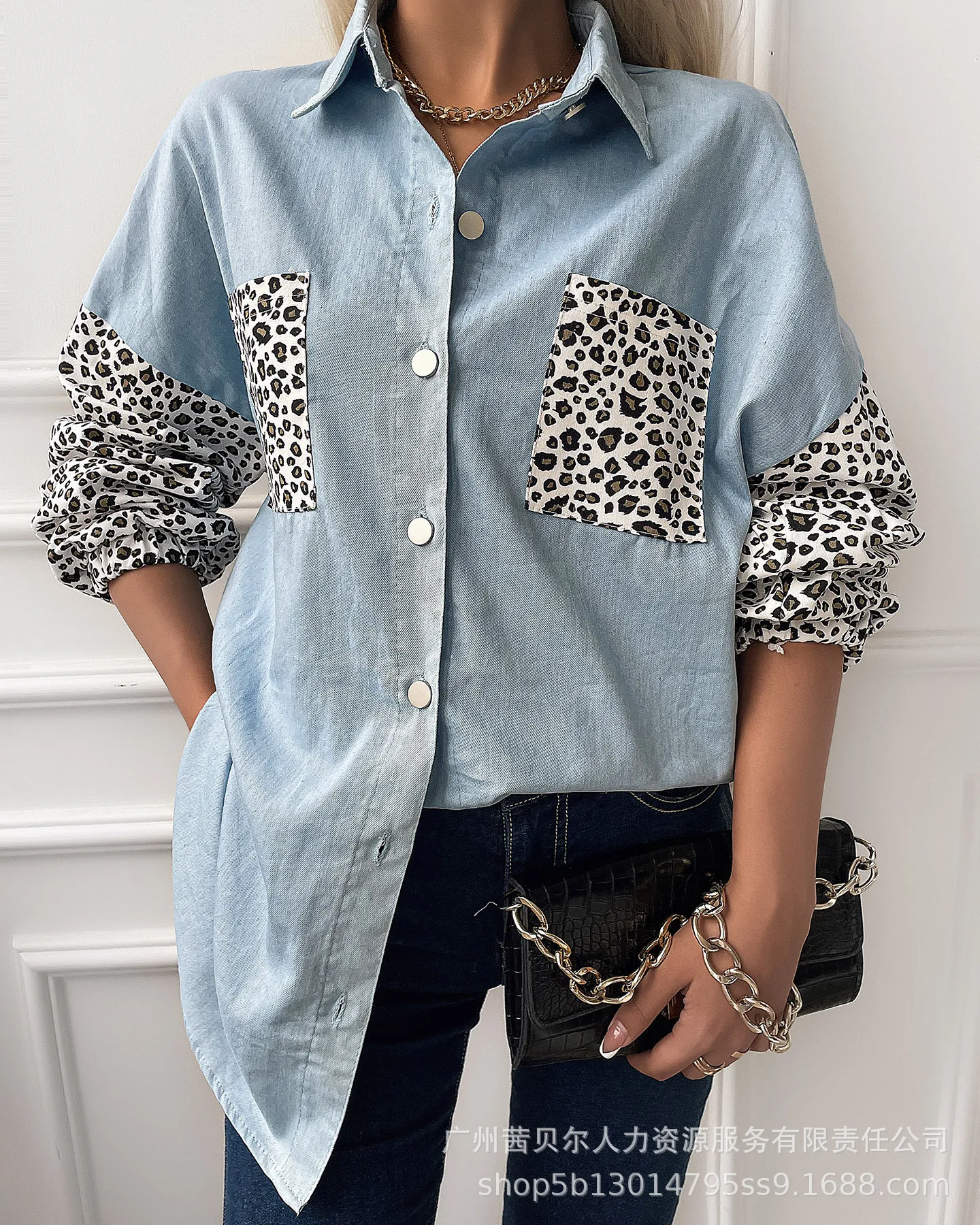 

Женские блузки на весну 2022, новые джинсовые рубашки с длинным рукавом и пуговицами