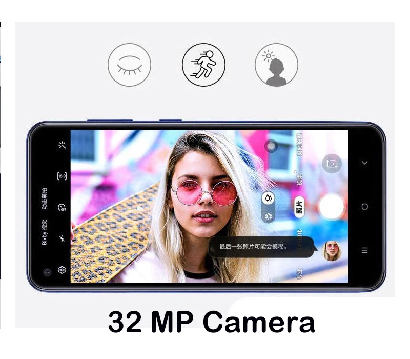 Samsung Galaxy A60 Global Version Cellphone 6.3Inch 6GB RAM 128GB ROM 32MP Triple Rear Camera 2 SIM Unlocked Android Smartphone