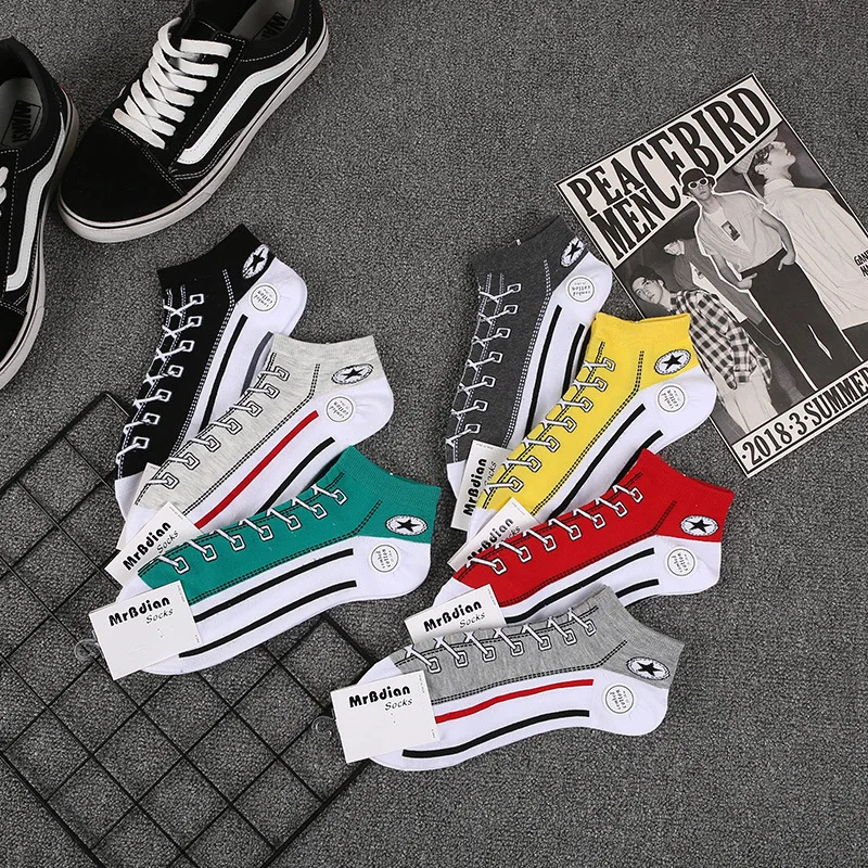 

Забавные кавайные короткие носки с принтом, хлопковые модные милые носки в стиле Харадзюку, хип-хоп, Прямая поставка, мягкие женские тапочки...