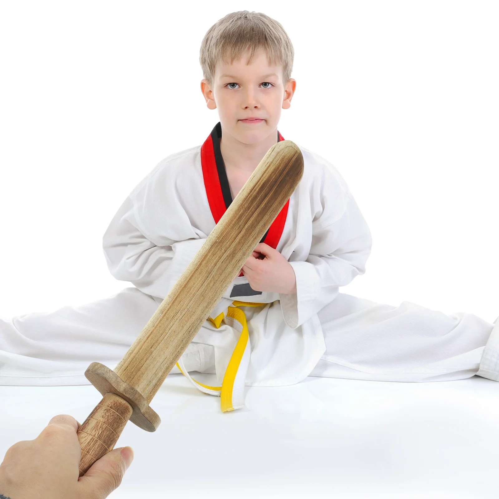 

2 Pcs Wooden Toy Toys Boys Kids Sword Swords Adventure Play Child Portable