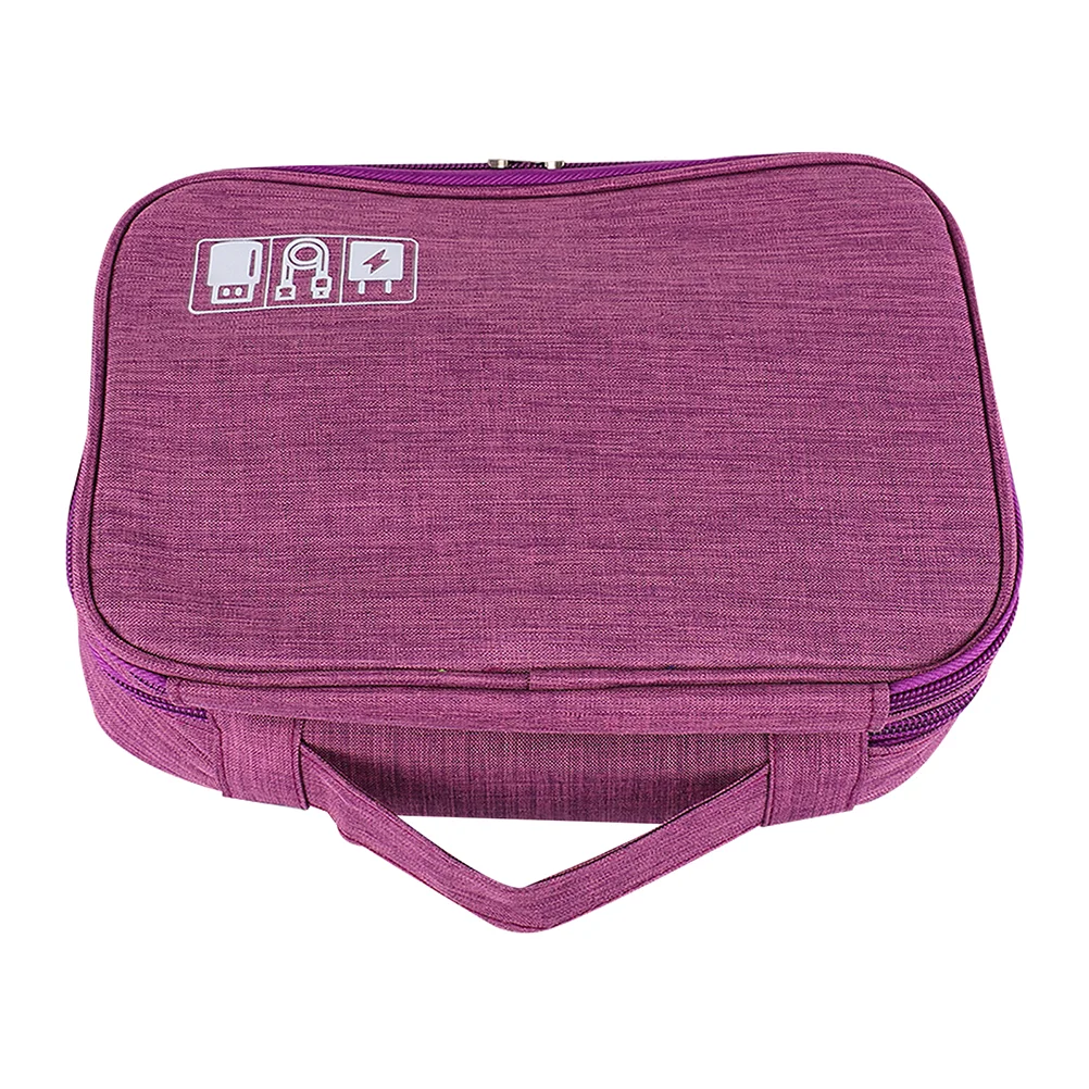 

Travel Cable Organizer Carrying Storage Case Electronics Accessories Bag Earphone Double Layer Camera Bag