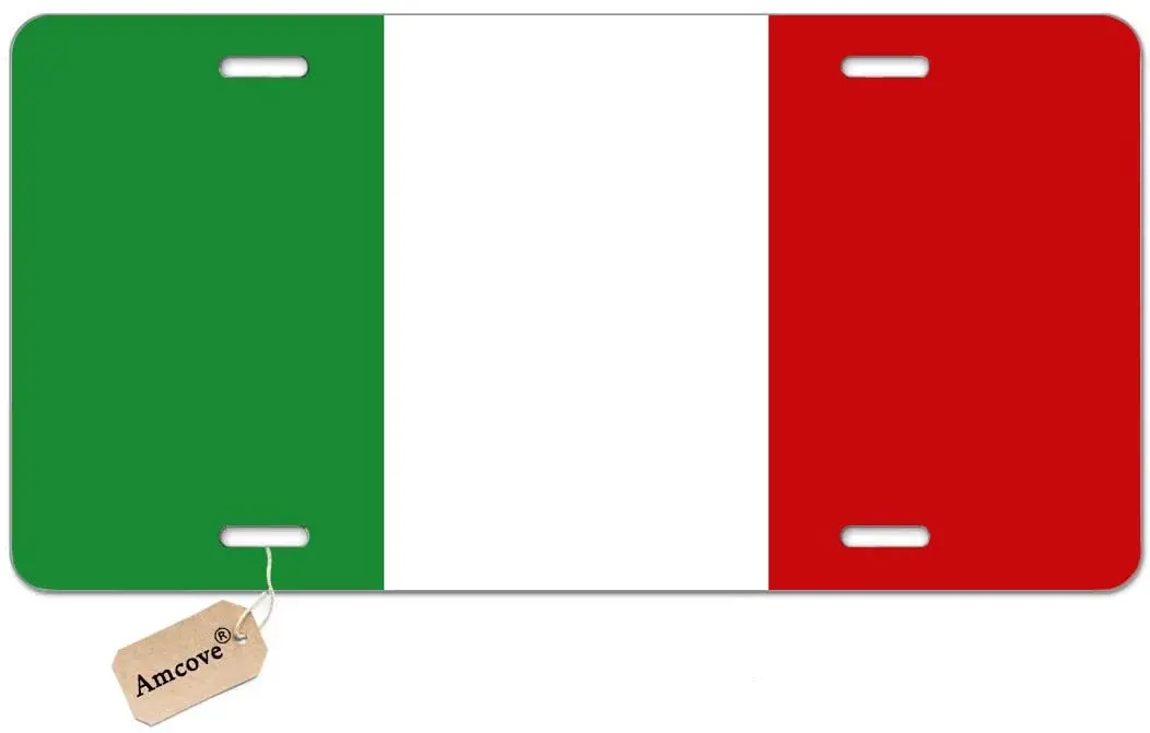 Номерной знак amбухта итальянский флаг декоративный автомобильный передний