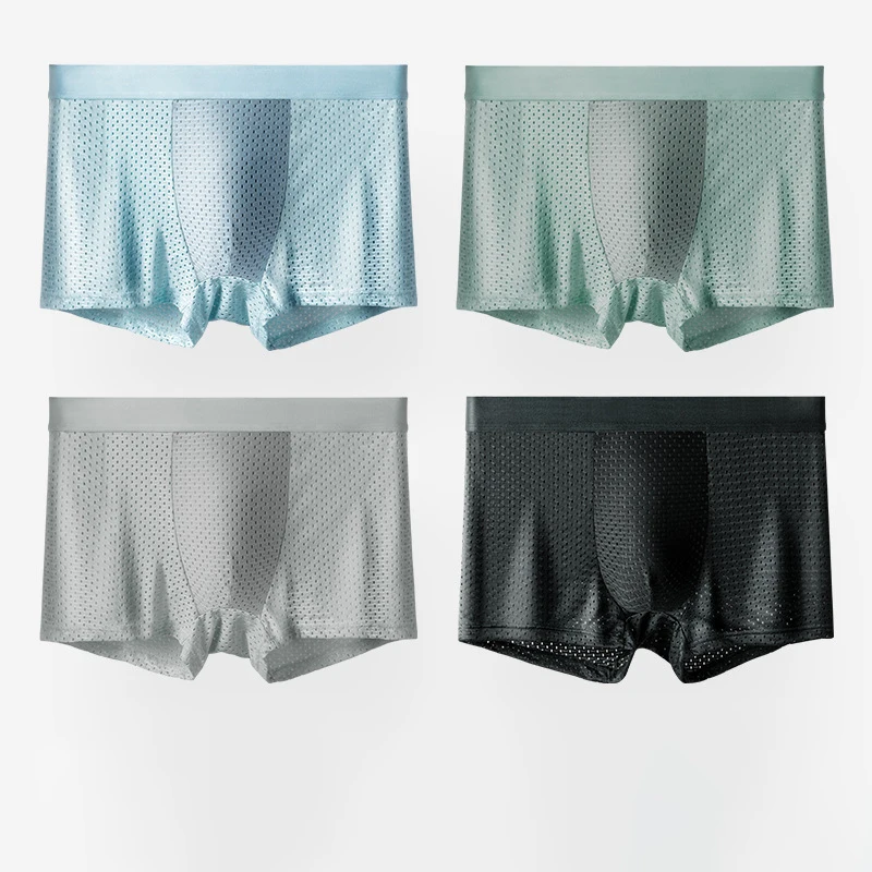 Men's Panties Men Underwear Boxershorts Men Boxer Men Ropa Interior Hombre Calzoncillos Breathable Hombre Bamboo Hole Large Size