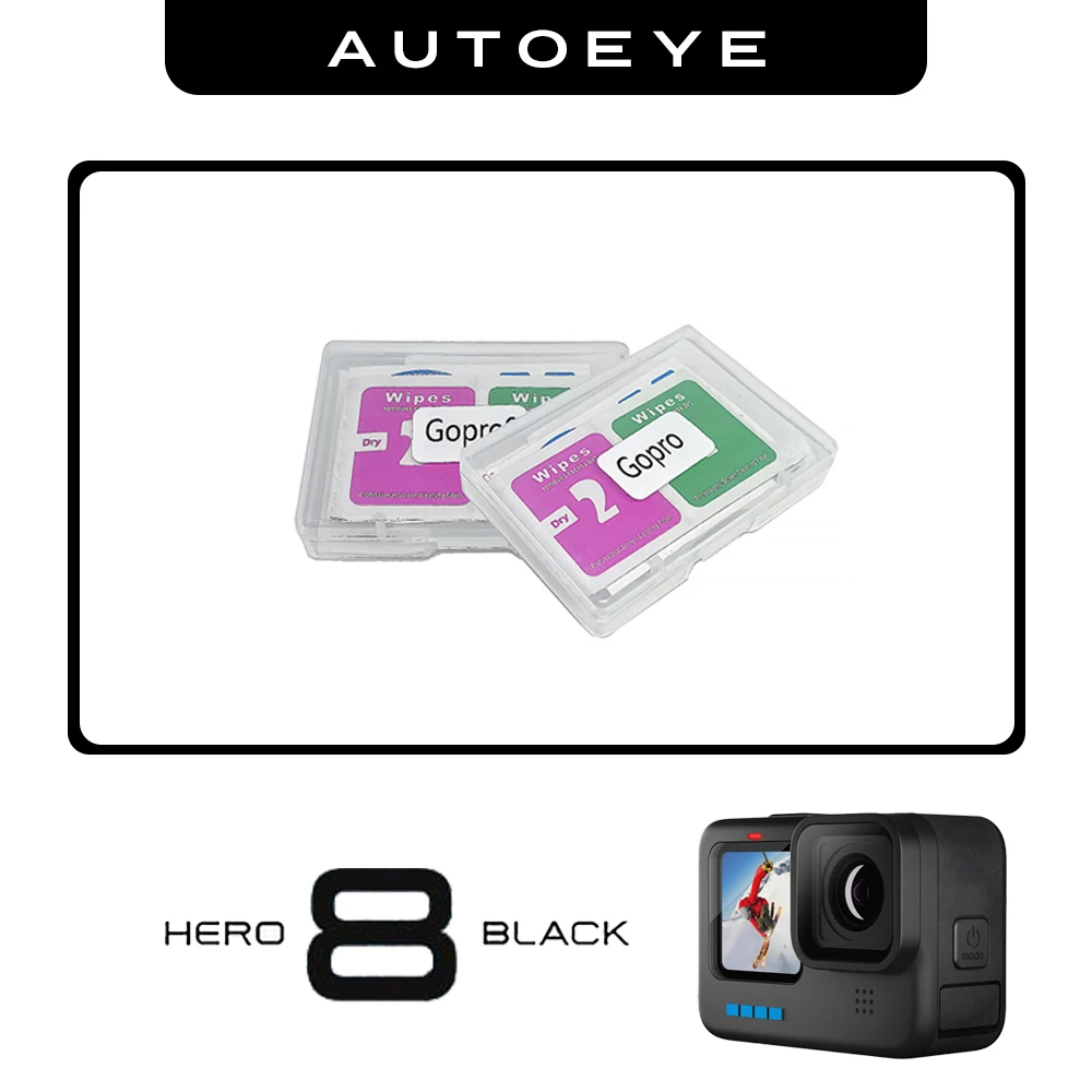 

Защитная пленка для экрана из закаленного стекла для GoPro Hero 8, Черная защитная пленка для объектива Gopro8, аксессуары для GoPro