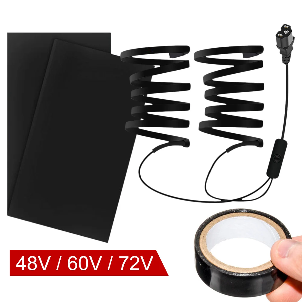 

Motorcycle Heated Handlebar Grip Electric PTC Hot Grip Auto Temperature Control Winter Warm Flexible Strip for Bike ATV Scooter