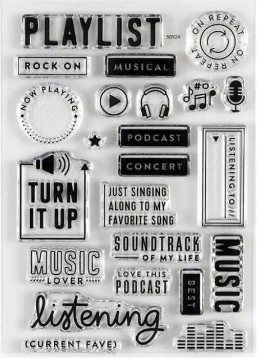 2021 новый английский прозрачный штамп/печать для сделай сам