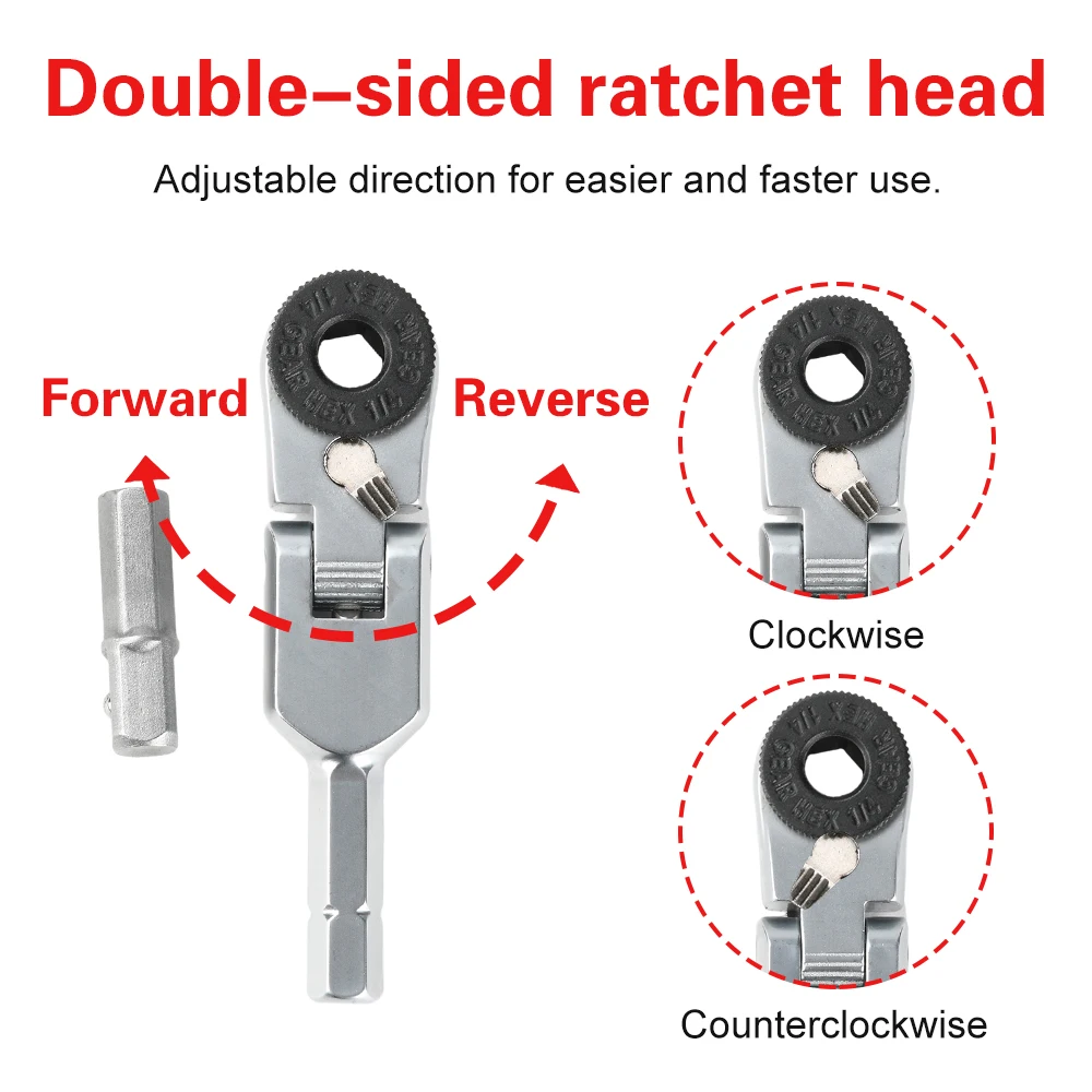 

Aideepen мини-ключ с трещоткой 1/4 дюйма