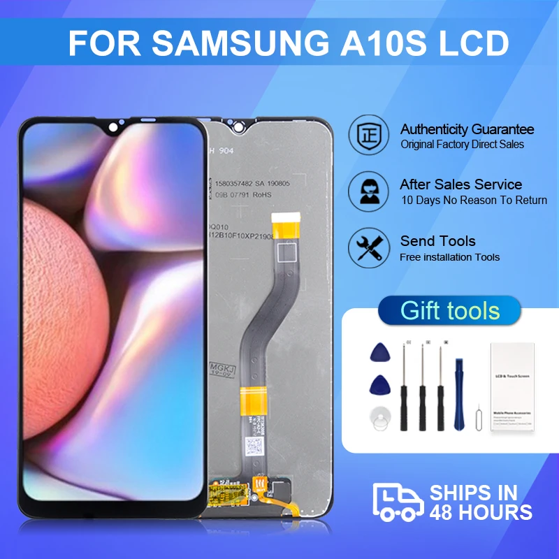 ЖК-дисплей A10S для Samsung Galaxy A107, сенсорная панель с дигитайзером в сборе, с инструментами, 1 шт.