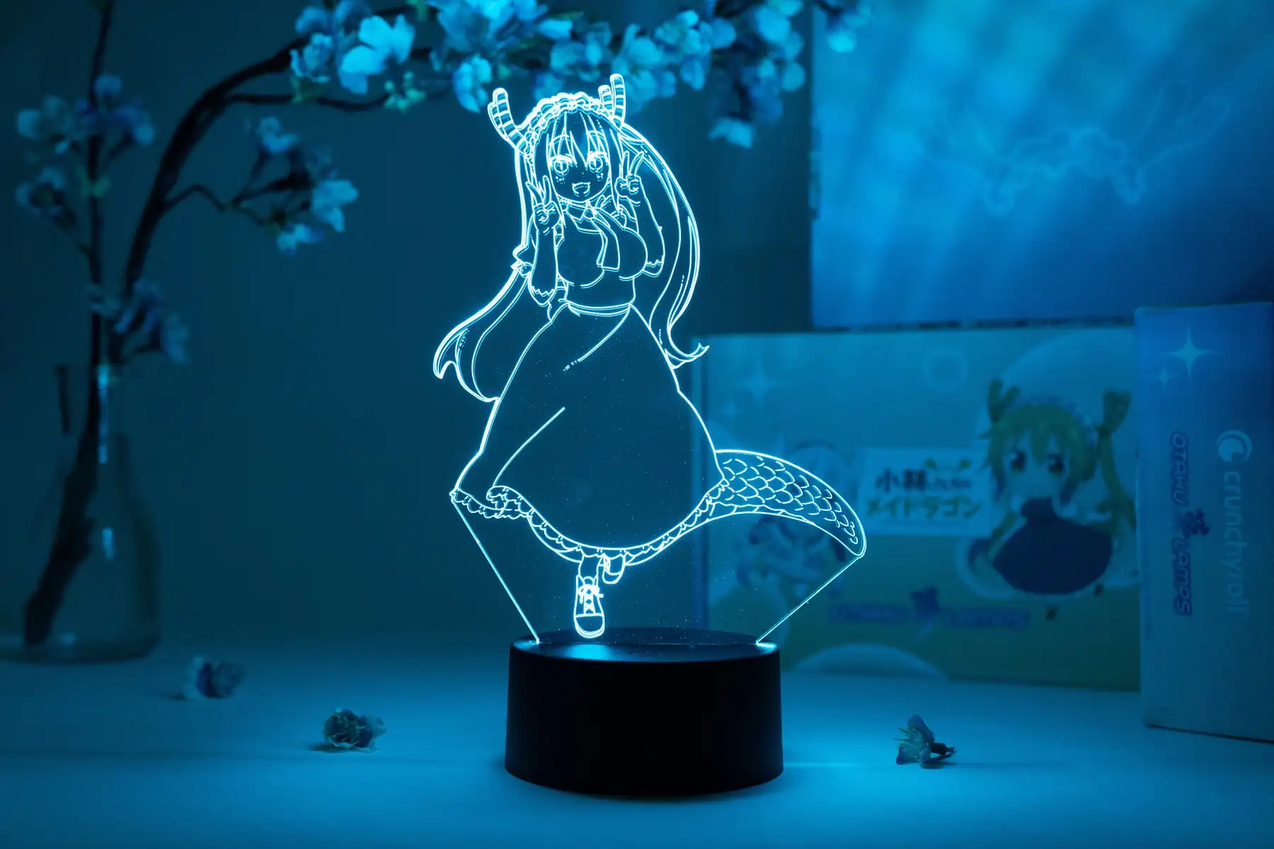 

LED Lamp Anime Miss Kobayashi Dragon Maid for Kid Bedroom Decoration Birthday Gift Color Changing 3D Light Manga Dragon Maid
