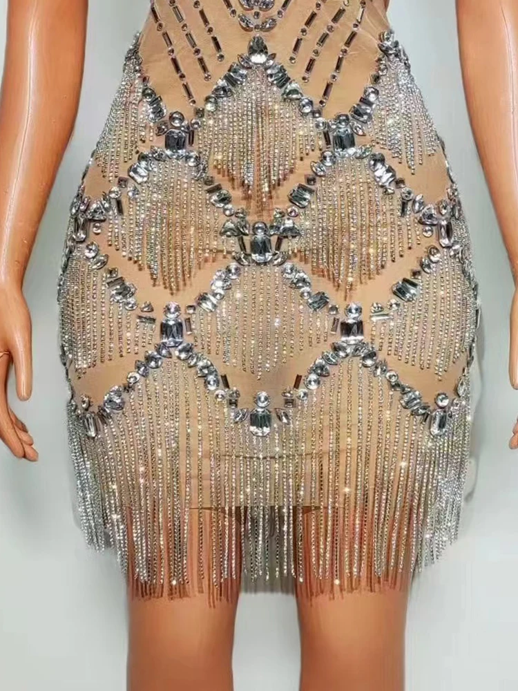 Высококачественное популярное соблазнительное платье с кисточками и