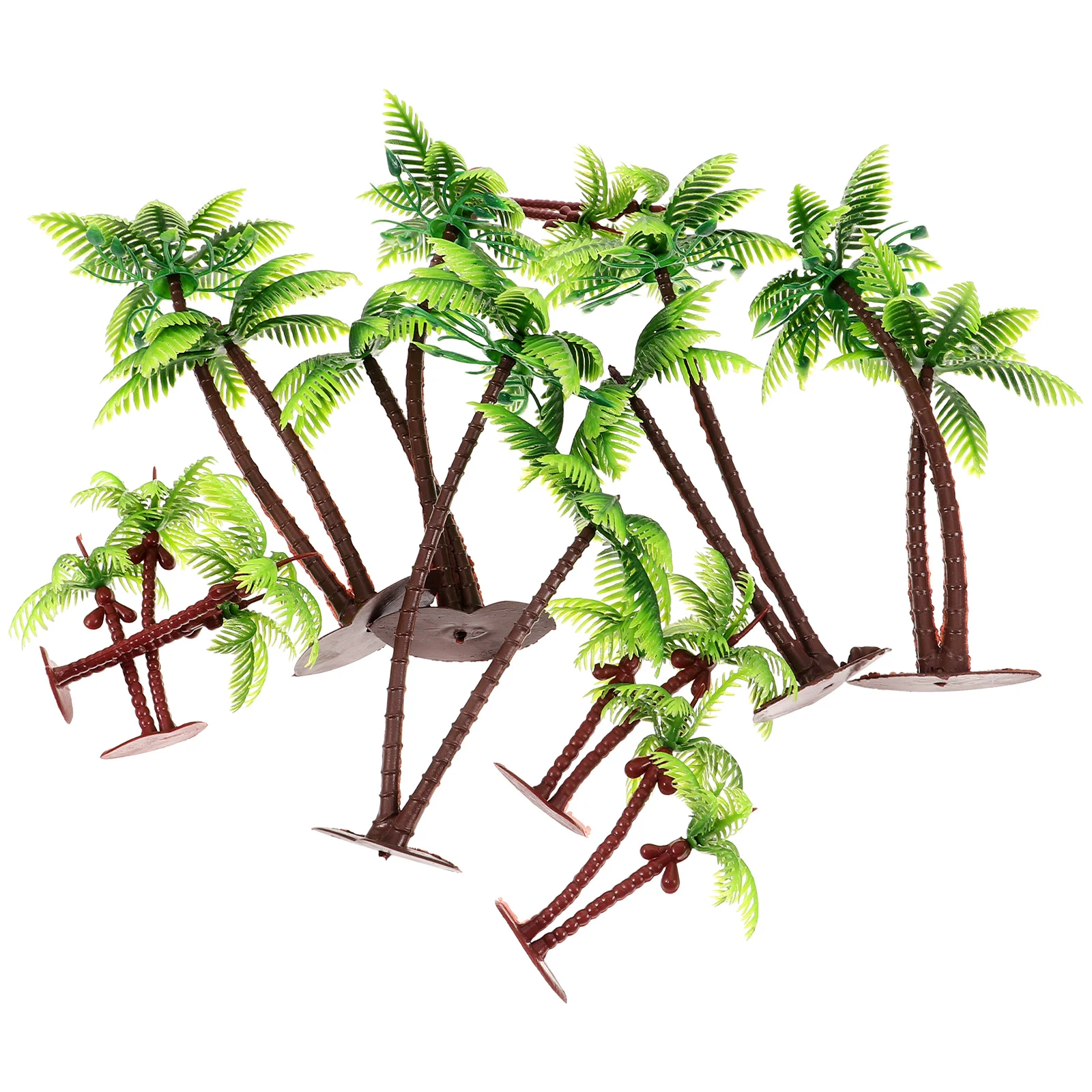 

10pcs Train Scenery Landscape Trees Miniature Palm Trees Architecture Building DIY Trees