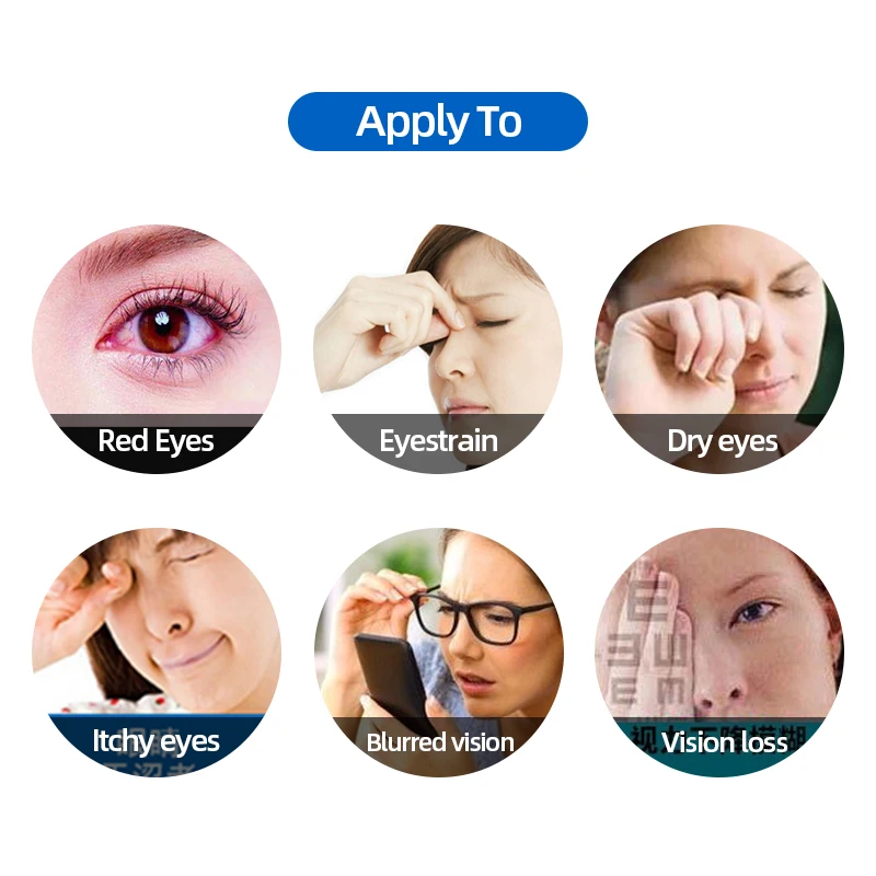 Eyesight Improvement 12ml Eye Clean Drop Relieve Blurred Vision Medical Cleanning Detox For Red And Dry Eyes | Красота и здоровье