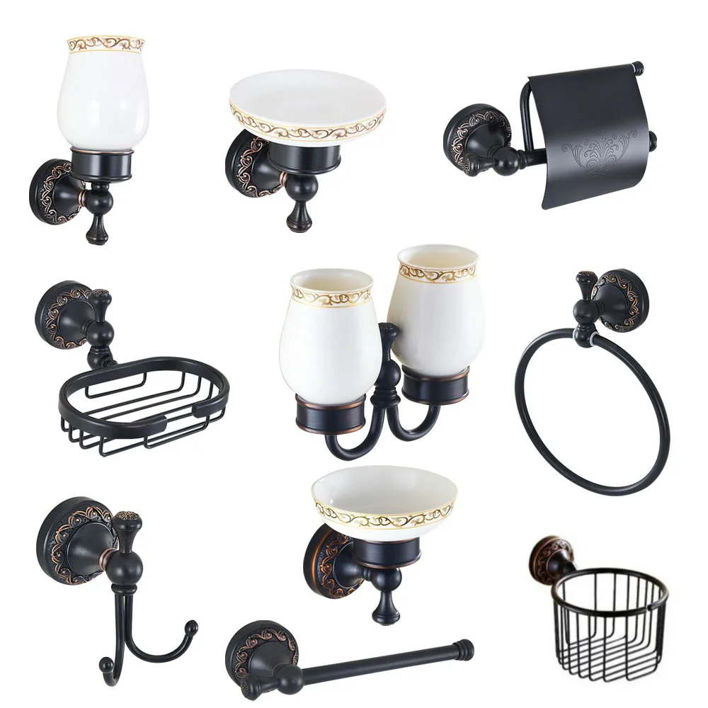 Bar Toilet Paper Holder Robe Hook Wall Mounted Mzh116