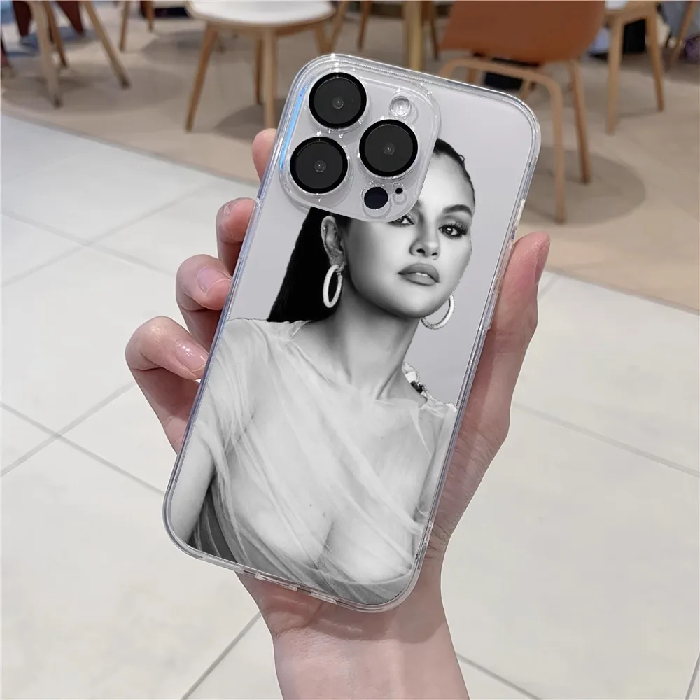 Чехол для телефона Singer Selena Gomez iPhone 15 13 14 12 11 Pro MAX XR X SE XS iPhone13 Mini