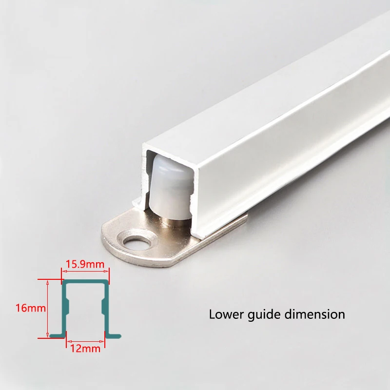 

Кухонная раздвижная дверь Push-Pull, подвесная раздвижная направляющая, двусторонняя буферная дверь, деревянная дверь, раздвижной шкив, демпфирующая направляющая, аксессуары