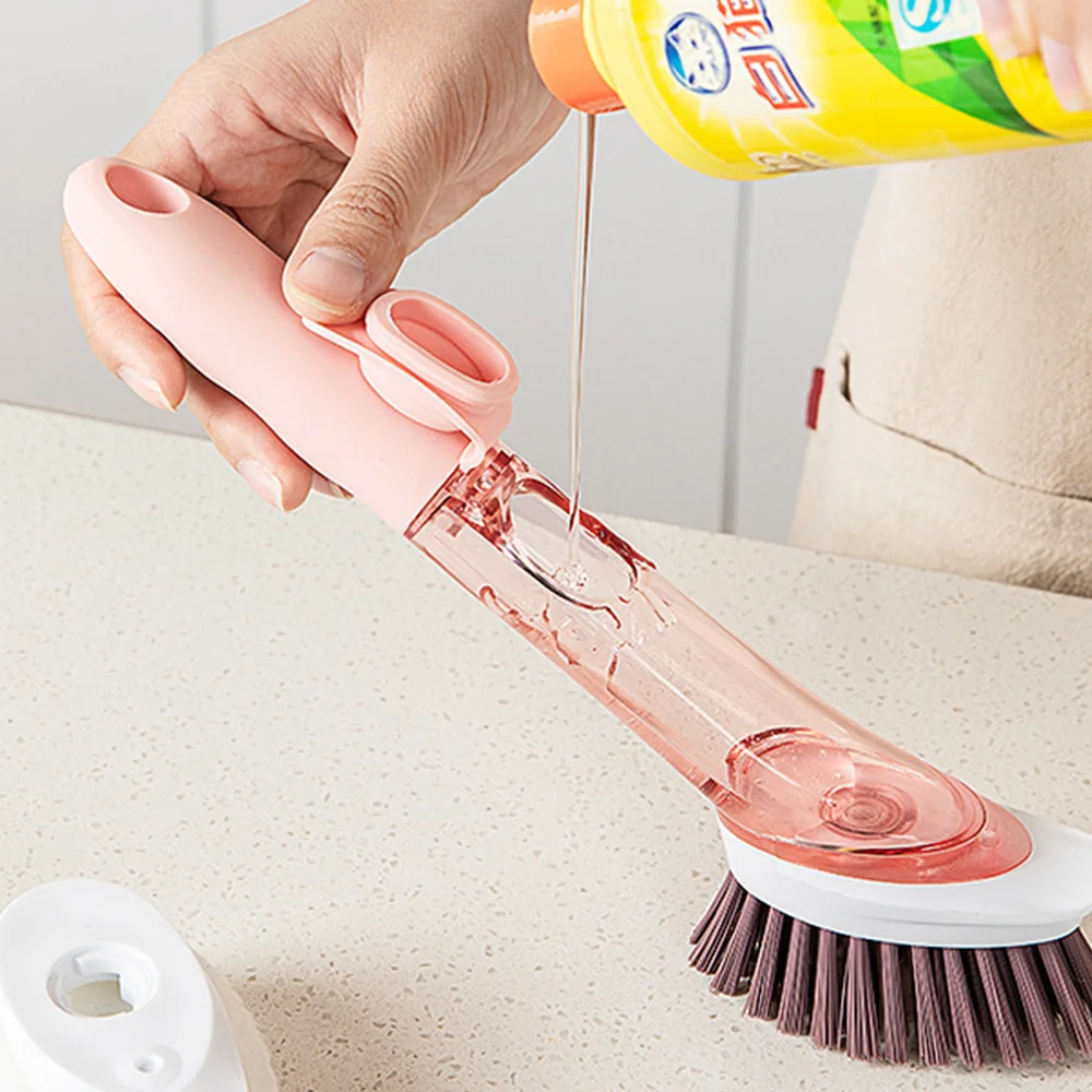 

Liquid-filling Dishwashing Brush Cleaning Brush Household Sponge Brush Sink Cooktop Brush Multifunctional Kitchen Supplies