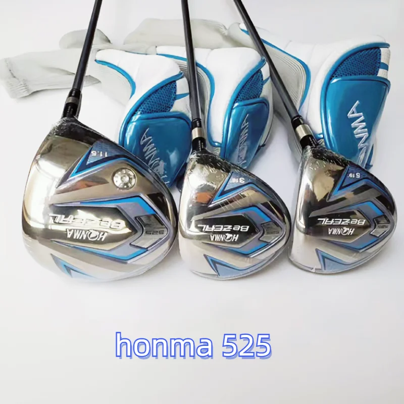 

2023 Women Golf Honma 525 Set BeZEAL Honma Golf Clubs Driver Woods L-Flex Graphite Shaft Head Cover Included